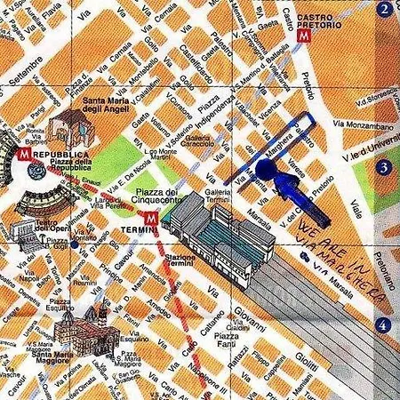 Alojamento de Acomodação e Pequeno-almoço Termini Roma